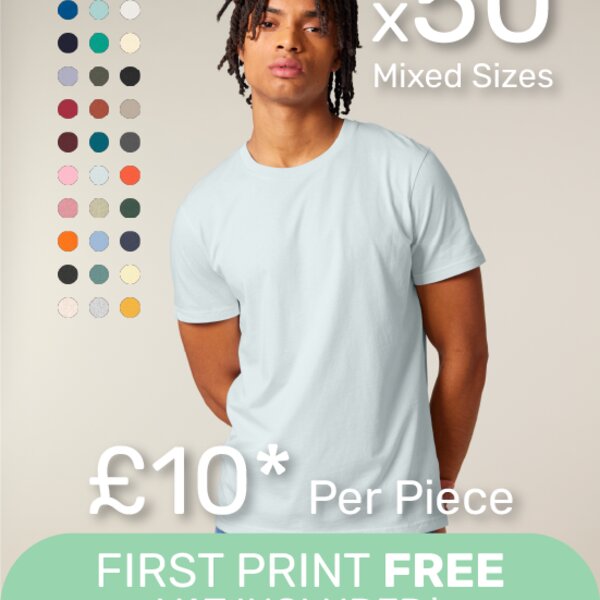 x50 Unisex Cotton T-Shirt Bundle Thumbnail