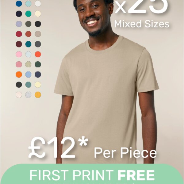 x25 Unisex Organic T-Shirt Bundle Thumbnail
