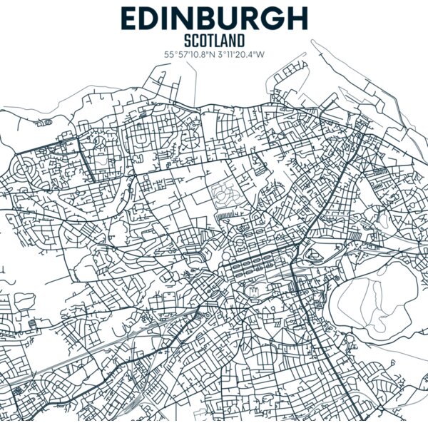 Edinburgh map Thumbnail
